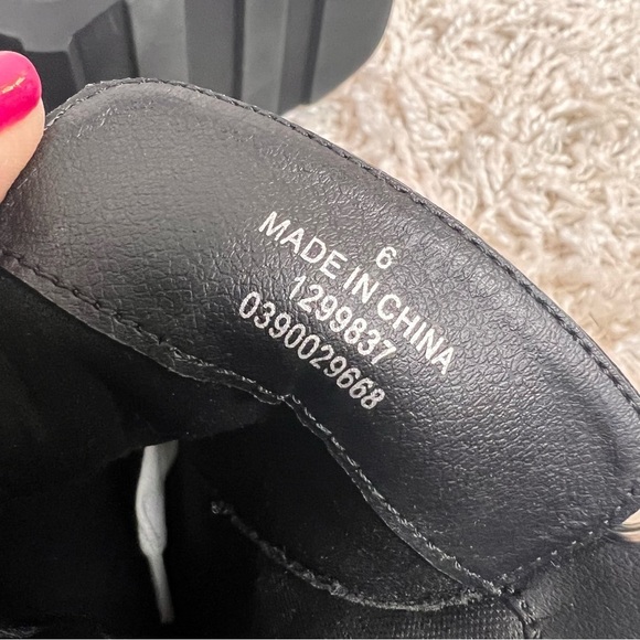 ASOS DESIGN Enola Black leather chunky hiker boots - Picture 6 of 9